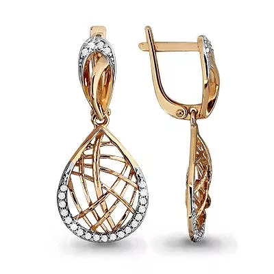 Серьги, золото, артикул LV42543А