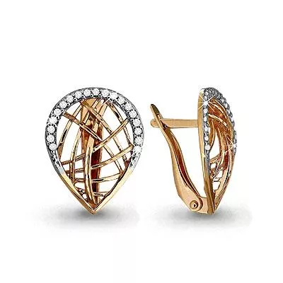 Серьги, артикул LV42542А, золото