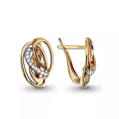 Серьги, артикул LV42530А, золото