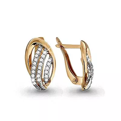 Серьги, золото, артикул LV42528А