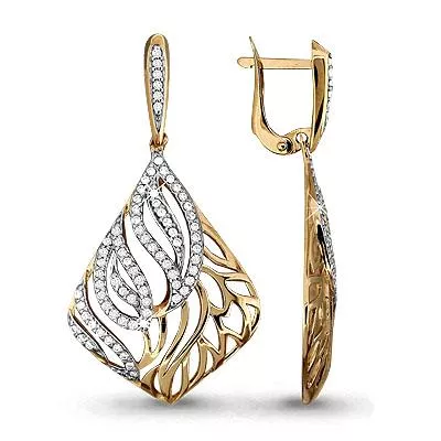 Серьги, золото, артикул LV42498А