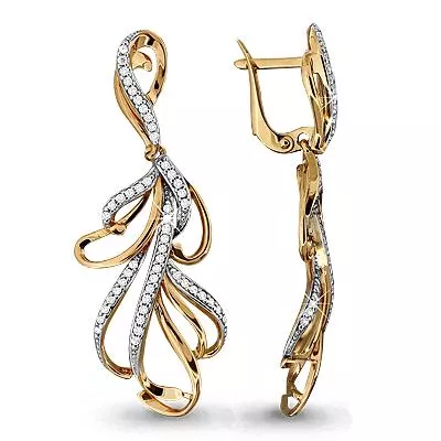 Серьги, артикул LV42497А, золото