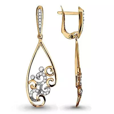 Серьги из золота, артикул LV42493А