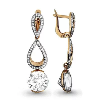 Серьги, золото, артикул LV42492А