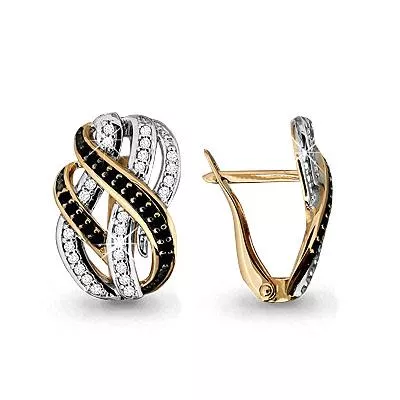 Серьги, артикул LV42482Ч, золото