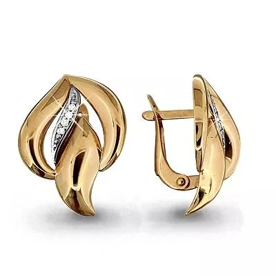 Серьги, золото, артикул LV42456