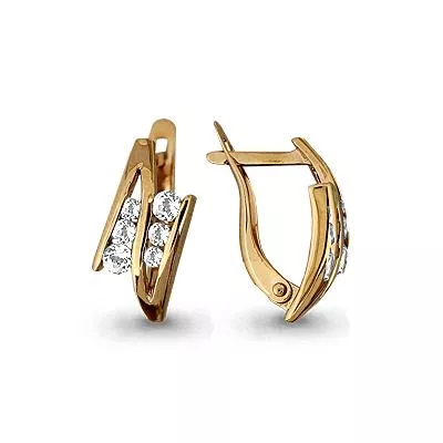 Серьги, золото, артикул LV42442