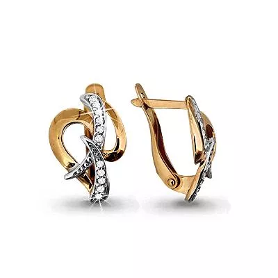 Серьги, артикул LV42348А, золото