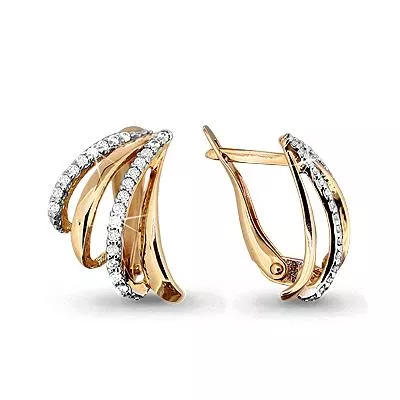 Серьги из золота, артикул LV42312А