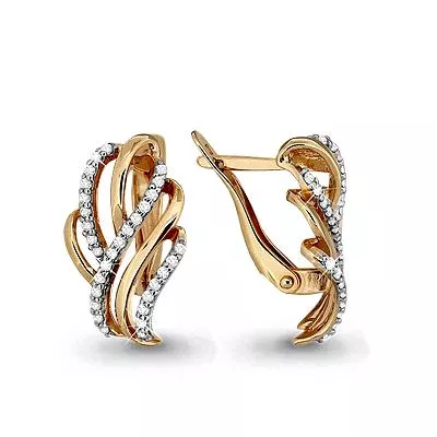 Серьги, золото, артикул LV42307А