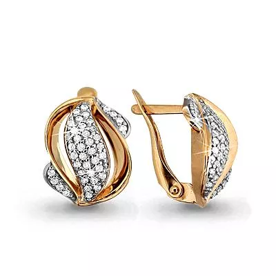 Серьги, артикул LV42258А, золото