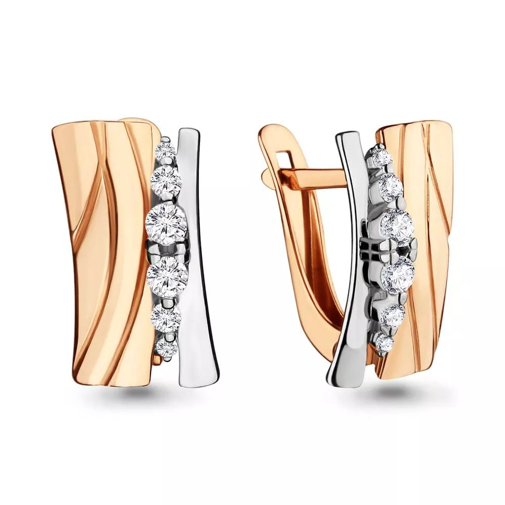 Серьги, золото, артикул LV42145А