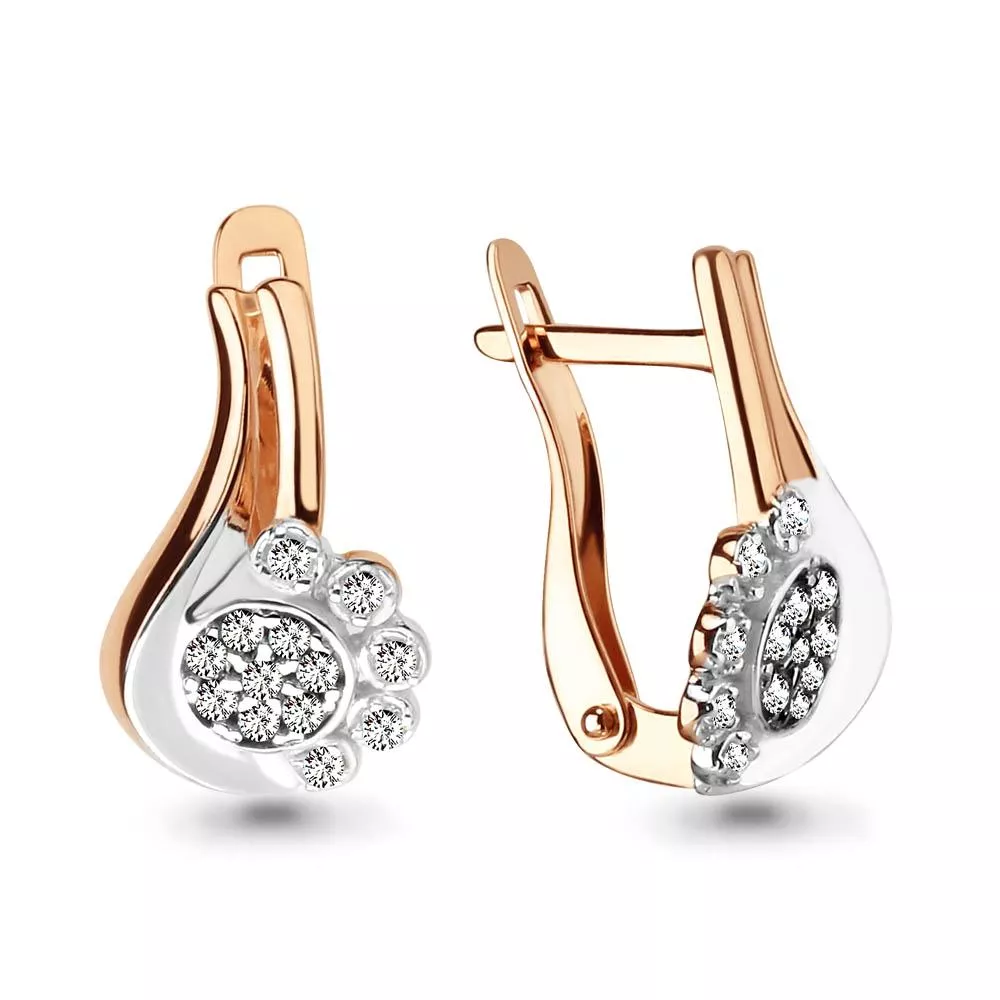 Серьги, золото, артикул LV42133А