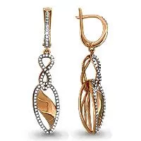 Серьги, золото, артикул LV42120А