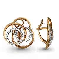 Серьги, золото, артикул LV42106А
