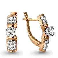 Серьги, артикул LV42061А, золото