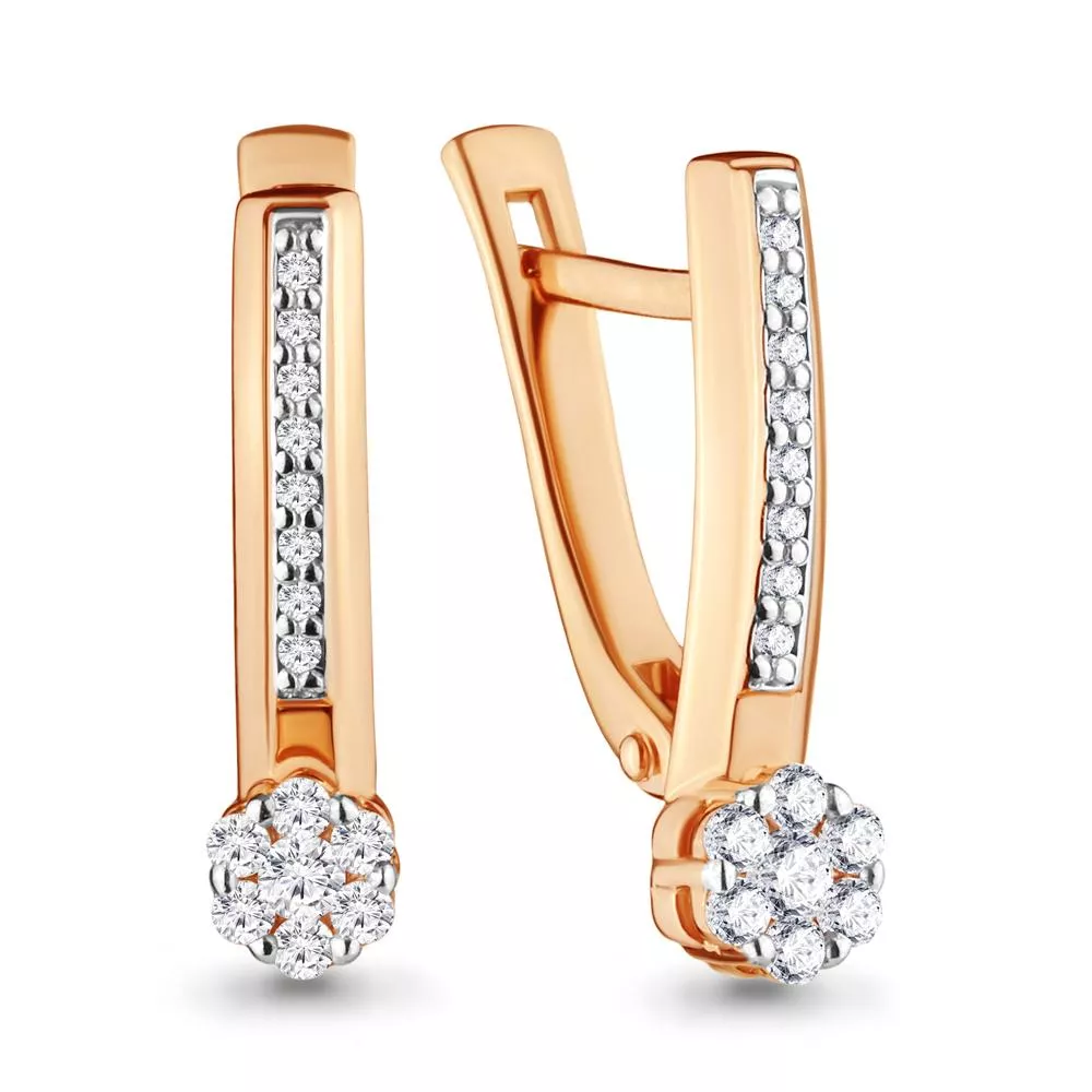 Серьги, золото, артикул LV42060А