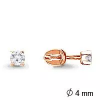 Серьги из золота, артикул LV42026