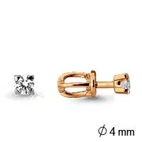 Серьги из золота, артикул LV42025