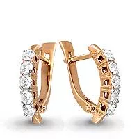 Серьги, золото, артикул LV42004