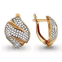 Серьги, артикул LV41989А, золото