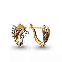 Серьги, артикул LV41987А, золото