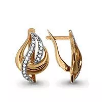 Серьги, артикул LV41984А, золото