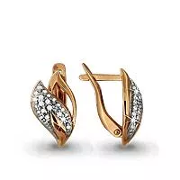 Серьги, артикул LV41982А, золото