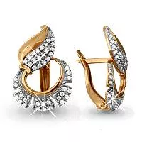 Серьги, артикул LV41974А, золото