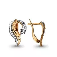 Серьги, артикул LV41972А, золото