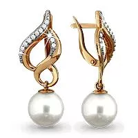 Серьги, артикул LV41970А, золото