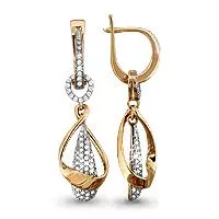 Серьги, артикул LV41943А, золото