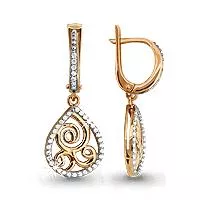 Серьги, артикул LV41920А, золото