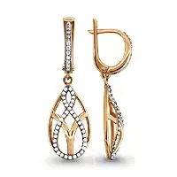 Серьги, артикул LV41913А, золото