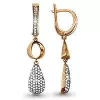 Серьги из золота, артикул LV41908А