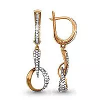 Серьги, артикул LV41907А, золото