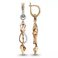 Серьги, артикул LV41902А, золото