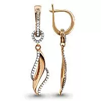 Серьги, артикул LV41899А, золото