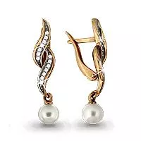 Серьги, артикул LV41875А, золото