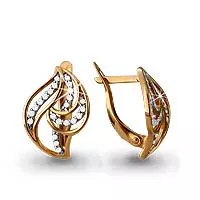 Серьги, артикул LV41858А, золото