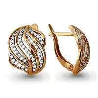 Серьги из золота, артикул LV41856А