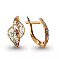 Серьги, золото, артикул LV41854А