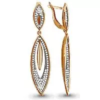 Серьги, артикул LV41735А, золото