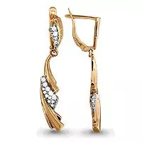 Серьги, артикул LV41684А, золото