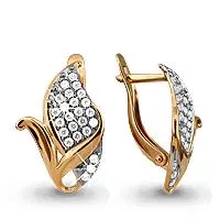 Серьги, артикул LV41660А, золото