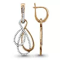 Серьги, артикул LV41647А, золото