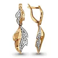 Серьги, артикул LV41619А, золото