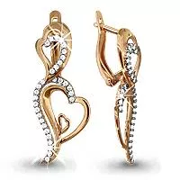 Серьги, артикул LV41566А, золото