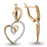 Серьги, артикул LV41563А, золото