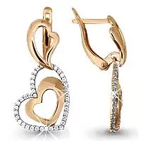 Серьги, золото, артикул LV41562А